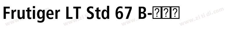 Frutiger LT Std 67 B字体转换